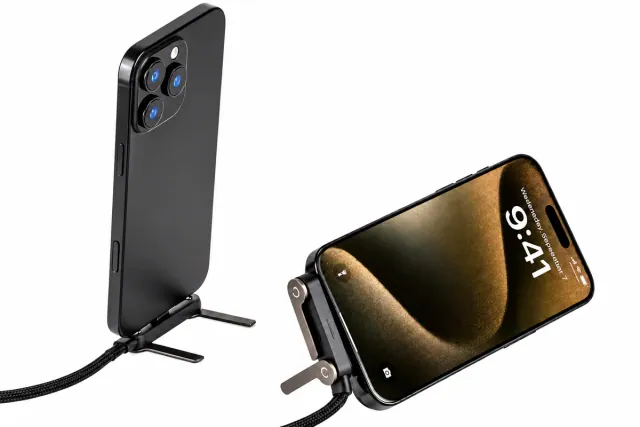 240W USB-C to USB-C Fast-Charging Cable with Rotatable Phone Stand